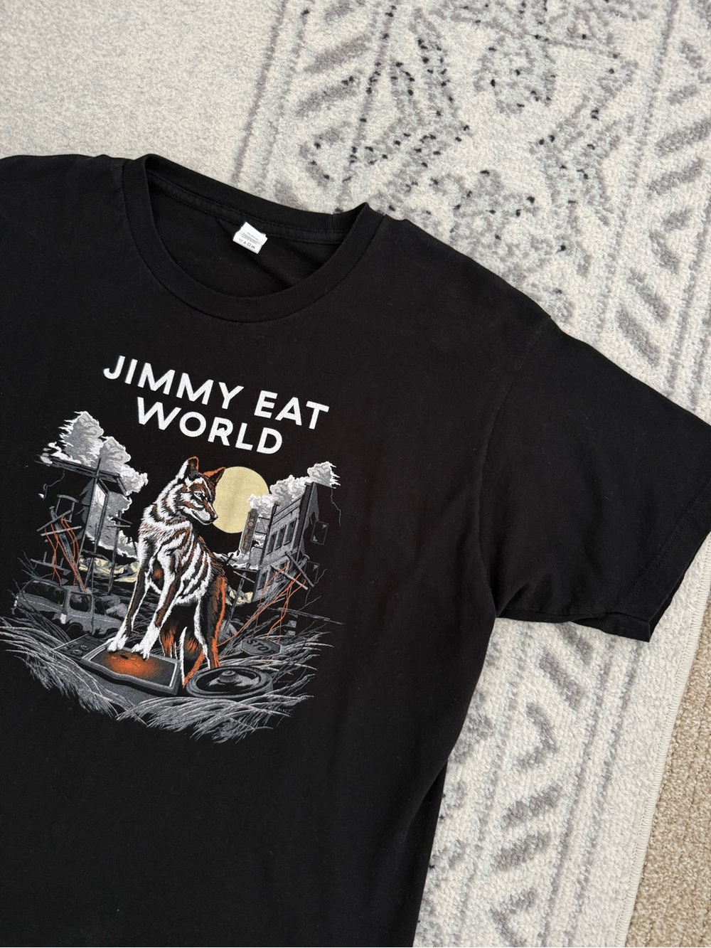 Jimmy Eat World Surviving The Truth Tour 2022 T Shirt Large Black Band Tee